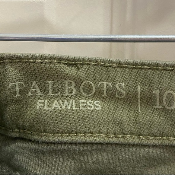 talbots high waist jegging style cropped jeans in green Size-10 - Picture 4 of 5